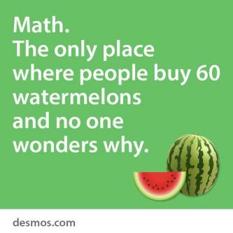 You know you're counting watermelons